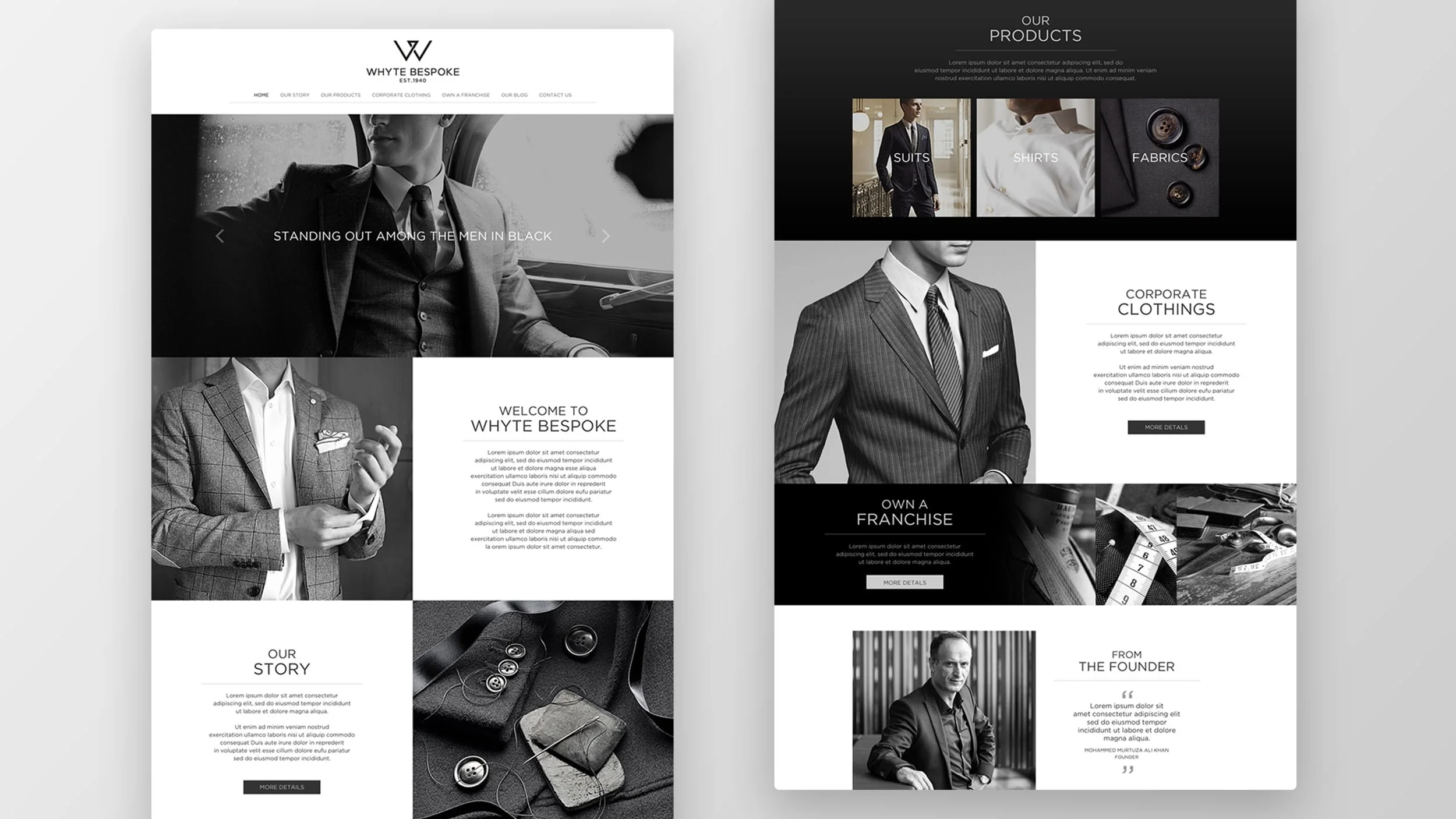 WHYTE BESPOKE - BRANDING BY SAAD DESIGN